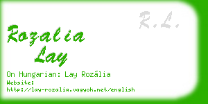rozalia lay business card